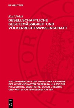 Cover Gesellschaftliche Gesetzmässigkeit und Völkerrechtswissenschaft (eBook, PDF)