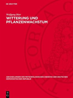 Cover Witterung und Pflanzenwachstum (eBook, PDF)