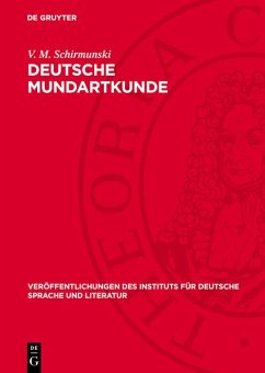Deutsche Mundartkunde (eBook, PDF) - Schirmunski, V. M.