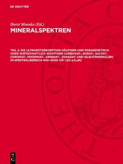 Cover Die Ultrarotabsorption häufiger und paragenetisch oder wirtschaftlich wichtiger Carbonat-, Borat-, Sulfat-, Chromat-, Phosphat-, Arsenat-, Vanadat- und Silikatmineralien im Spektralbereich 400-4000 cm hoch minus 1 (25-2,5 µm) (eBook, PDF)