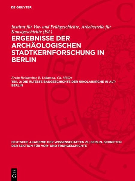 Die älteste Baugeschichte der Nikolaikirche in Alt-Berlin (eBook, PDF)