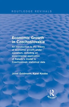 Economic growth in czechoslovakia (eBook, PDF) - Kouba, Golmann