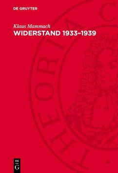Cover Widerstand 1933-1939 (eBook, PDF)