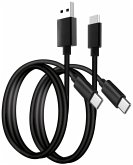 Silikonkabel Doppelpack (2m,USB-A->C & USB-C->C) Silikonkabel Doppelpack (2m,USB-A->C & USB-C->C)