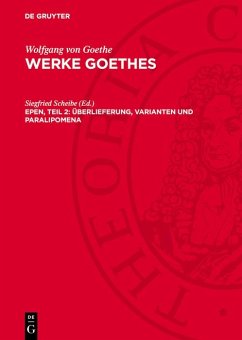Cover Epen, Teil 2: Überlieferung, Varianten und Paralipomena (eBook, PDF)