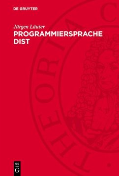 Programmiersprache DIST (eBook, PDF) - Läuter, Jürgen