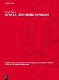 Syntax der Mehri-Sprache (eBook, PDF)