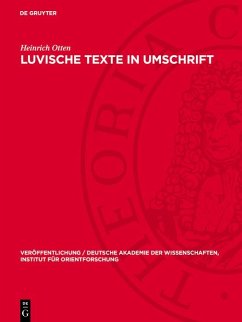 Cover Luvische Texte in Umschrift (eBook, PDF)
