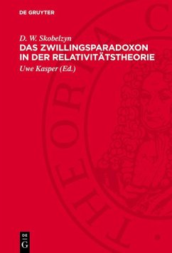 Cover Das Zwillingsparadoxon in der Relativitätstheorie (eBook, PDF)