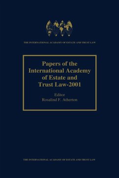 Cover Papers of the International Academy of Estate and Trust Law - 2001 (eBook, PDF)