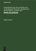 Philologus. Band 123, Heft 1 (eBook, PDF) Philologus. Band 123, Heft 1 (eBook, PDF)