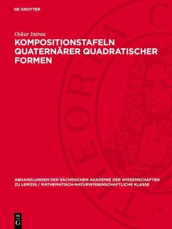Cover Kompositionstafeln quaternärer quadratischer Formen (eBook, PDF)