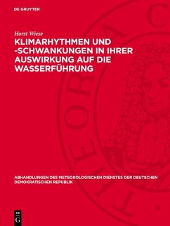 Cover Klimarhythmen und -schwankungen in ihrer Auswirkung auf die Wasserführung (eBook, PDF)