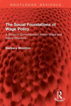 Cover The Social Foundations of Wage Policy (eBook, PDF)