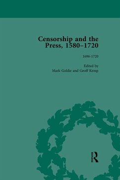 Cover Censorship and the Press, 1580-1720, Volume 4 (eBook, ePUB)