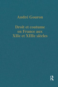 Cover Droit et coutume en France aux XIIe et XIIIe siécles (eBook, ePUB)