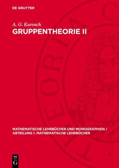 Gruppentheorie II (eBook, PDF) - Kurosch, A. G.