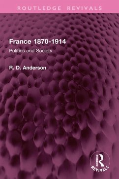 France 1870-1914 (eBook, PDF) - Anderson, R. D.