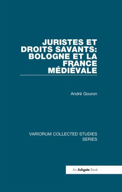 Cover Juristes et droits savants: Bologne et la France médiévale (eBook, ePUB)