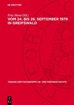 Cover vom 24. bis 26. September 1979 in Greifswald (eBook, PDF)