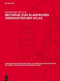Beiträge zum slawischen onomastischen Atlas (eBook, PDF)