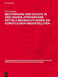 Cover Bestimmung der Dichte in der hohen Atmosphäre mittels Beobachtungen an künstlichen Erdsatelliten (eBook, PDF)