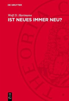 Ist Neues immer neu? (eBook, PDF) - Hartmann, Wolf D.