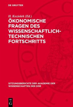 Cover Ökonomische Fragen des wissenschaftlich-technischen Fortschritts (eBook, PDF)