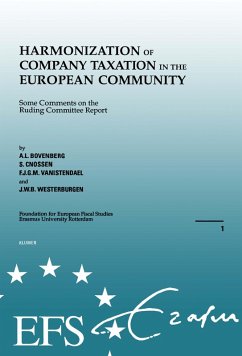 Cover Harmonization of Company Taxation in the European Community (eBook, PDF)