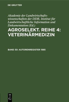Cover Autorenregister 1985 (eBook, PDF)