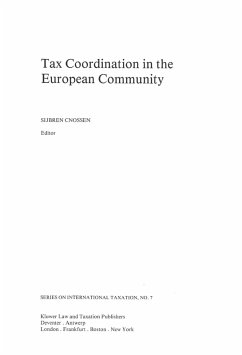 Tax Coordination in the European Community (eBook, PDF)