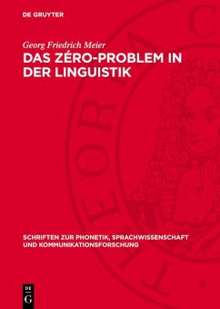 Cover Das Zéro-Problem in der Linguistik (eBook, PDF)