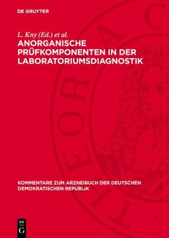 Cover Anorganische Prüfkomponenten in der Laboratoriumsdiagnostik (eBook, PDF)