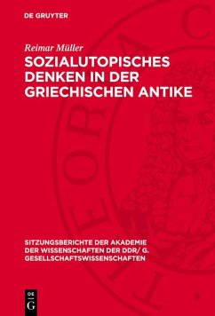 Cover Sozialutopisches Denken in der griechischen Antike (eBook, PDF)