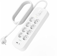 Cover Belkin Steckdosenleiste 8-fach + USB-A+C,900J,18W,2m SRB003vf2MV2
