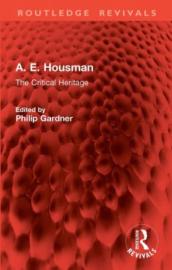 Cover A. E. Housman (eBook, ePUB)