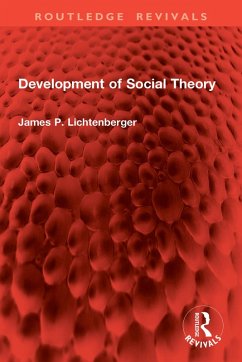 Cover Development of Social Theory (eBook, ePUB)