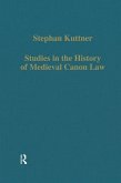 Studies in the History of Medieval Canon Law (eBook, ePUB)
