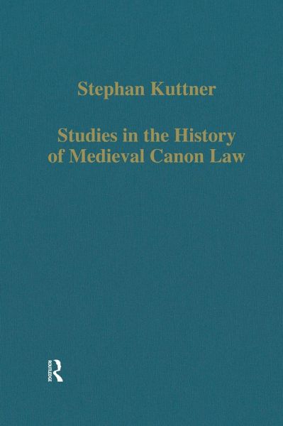 Studies in the History of Medieval Canon Law (eBook, ePUB)