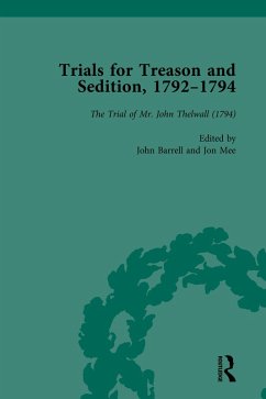 Trials for Treason and Sedition, 1792-1794, Part II vol 8 (eBook, PDF) - Barrell, John; Mee, Jon