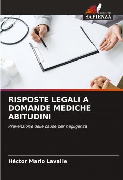 Cover RISPOSTE LEGALI A DOMANDE MEDICHE ABITUDINI