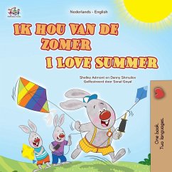 Cover I Love Summer (Dutch English Bilingual Children's Book)