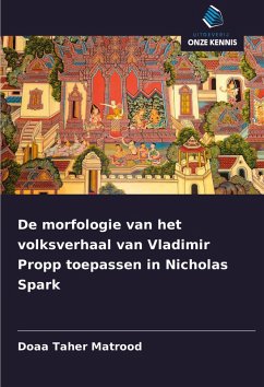 Cover De morfologie van het volksverhaal van Vladimir Propp toepassen in Nicholas Spark