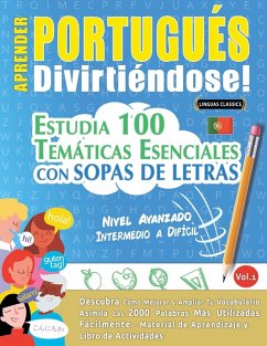 Cover APRENDER PORTUGUÉS DIVIRTIÉNDOSE! - NIVEL AVANZADO
