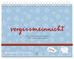 Cover vergissmeinnicht 2026 - Der Familienkalender für Hand und Wand
