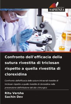 Cover Confronto dell'efficacia della sutura rivestita di triclosan rispetto a quella rivestita di clorexidina