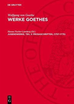 Cover Jugendwerke, Teil 3: Prosaschriften, (1757-1775) (eBook, PDF)
