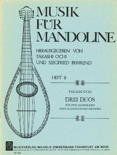 Cover 3 Duos nach altjapanischen Melodien für 2 Mandolinen Spielpartitur