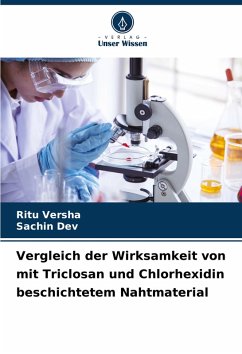 Cover Vergleich der Wirksamkeit von mit Triclosan und Chlorhexidin beschichtetem Nahtmaterial