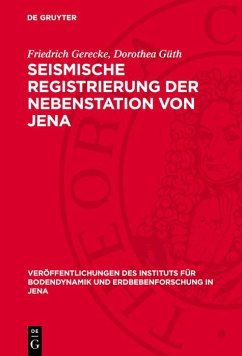 Cover Seismische Registrierung der Nebenstation von Jena (eBook, PDF)